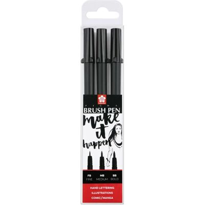 Sakura Pigma Pinselstift-Set - Wasserfeste Tinte Sakura Pigma Pinselstift-Set - Wasserfeste Tinte