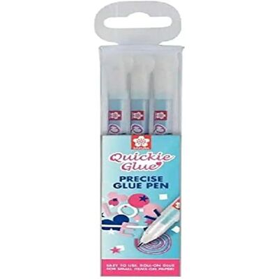 Sakura Quickie Glue Pen Pack of 3 - Glue Pen Sakura Quickie Glue Pen Pack of 3 - Glue Pen