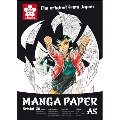 Sakura Zeichenblock - A5, 20 Blätter, 250g - Kunstpapier Sakura Zeichenblock - A5, 20 Blätter, 250g - Kunstpapier
