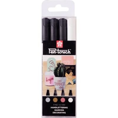 Sakura Felt Pen Copper Gold Silver White - Felt Pen Sakura Felt Pen Copper Gold Silver White - Felt Pen