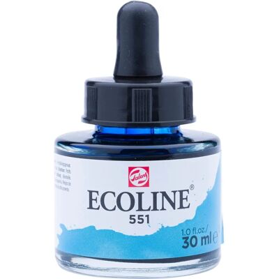 Talens Ecoline Azul claro aquarela líquida Talens Ecoline Azul claro aquarela líquida
