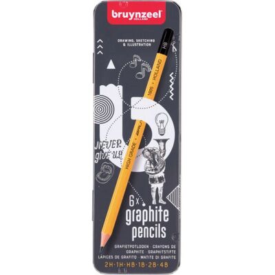 Bruynzeel Modell 60211006 Kohlestift - 6 Stück Bruynzeel Modell 60211006 Kohlestift - 6 Stück