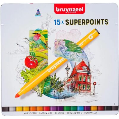 Bruynzeel Modell Superpunt Farbmarkerset - Farbmarkerset Bruynzeel Modell Superpunt Farbmarkerset - Farbmarkerset
