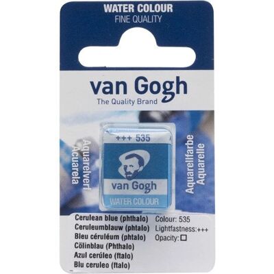 Van Gogh akvarellfesték - Cerulean kék - Vízalapú festék Van Gogh akvarellfesték - Cerulean kék - Vízalapú festék
