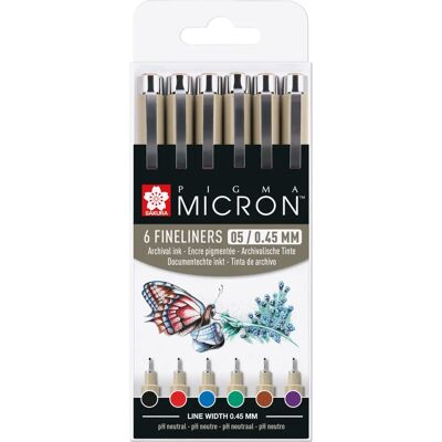Sakura Micron 05 Fineliner Set - Multi-color Sakura Micron 05 Fineliner Set - Multi-color