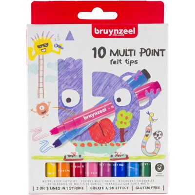 Bruynzeel Multi Point Filzstift 10 Stück - Filzstifte Bruynzeel Multi Point Filzstift 10 Stück - Filzstifte