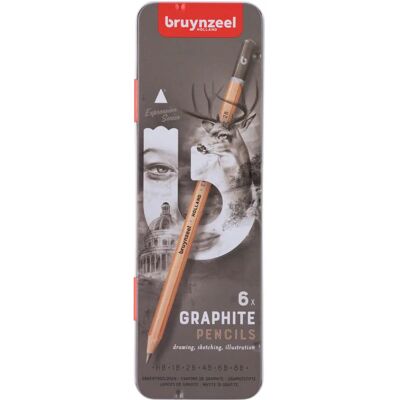 Bruynzeel Modell 60311006 Graphitstifte Set 6 Stück Bruynzeel Modell 60311006 Graphitstifte Set 6 Stück