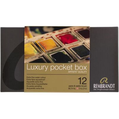 Zestaw Akwareli Rembrandt - 12 Półpatelni + Pędzel - Materiały Artystyczne Zestaw Akwareli Rembrandt - 12 Półpatelni + Pędzel - Materiały Artystyczne