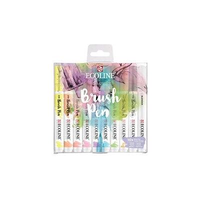 Talens Ecoline Brush Pen Set - Pastel - Paint Markers Talens Ecoline Brush Pen Set - Pastel - Paint Markers