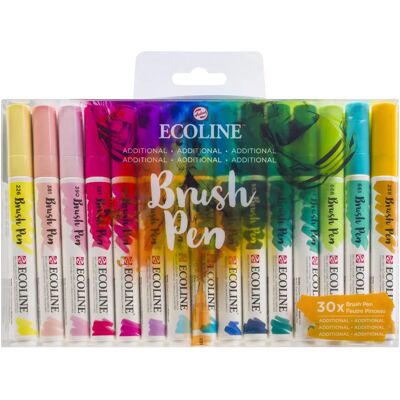 Talens Ecoline 30-färgerset - Transparenta akvareller Talens Ecoline 30-färgerset - Transparenta akvareller