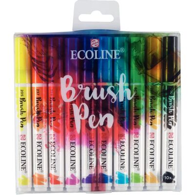 Conjunto de Canetas de Feltro Ecoline Talens - Pincel - Multicolor Conjunto de Canetas de Feltro Ecoline Talens - Pincel - Multicolor