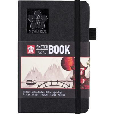 Sakura Skizzenbuch - 80 Seiten, Cremeweiß, 9x14cm - Notizbuch Sakura Skizzenbuch - 80 Seiten, Cremeweiß, 9x14cm - Notizbuch