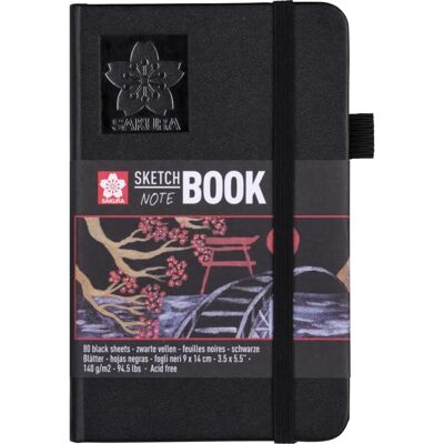 Caderno de Esboços Sakura A6 - Sem Ácido, Capa dura, 80 páginas Caderno de Esboços Sakura A6 - Sem Ácido, Capa dura, 80 páginas