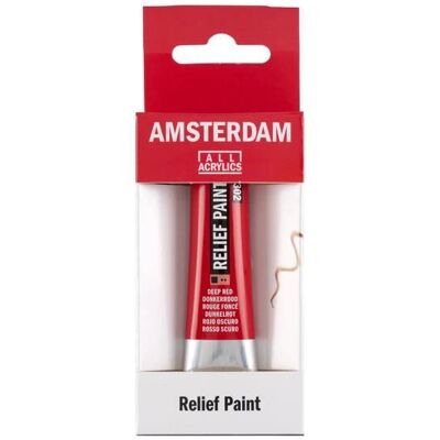 Royal Talens - 5804.3021 - Deep Red 302 - 20 ml - Relief Paint - Publicité Royal Talens - 5804.3021 - Deep Red 302 - 20 ml - Relief Paint - Publicité