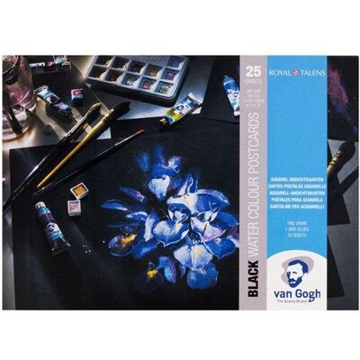 Blok papieru artystycznego Van Gogh - 25 arkuszy - Czarny akwarelowe kartki Blok papieru artystycznego Van Gogh - 25 arkuszy - Czarny akwarelowe kartki