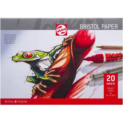 Talens Papier artystyczny - 20 arkuszy, A3, Biały - Papier artystyczny Talens Papier artystyczny - 20 arkuszy, A3, Biały - Papier artystyczny