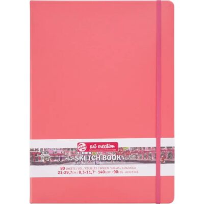 Caderno de desenho Talens Art Creation - 80 páginas, A4, aquarela, coral Caderno de desenho Talens Art Creation - 80 páginas, A4, aquarela, coral