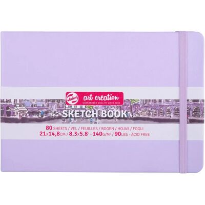 Caderno de esboços Talens 9314135M - Violeta pastel - Sem ácido - 160 páginas Caderno de esboços Talens 9314135M - Violeta pastel - Sem ácido - 160 páginas