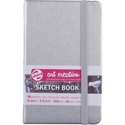 Carnet de Croquis Talens Art Creation - Résistant, 9x14cm, Argenté - Publicité Carnet de Croquis Talens Art Creation - Résistant, 9x14cm, Argenté - Publicité