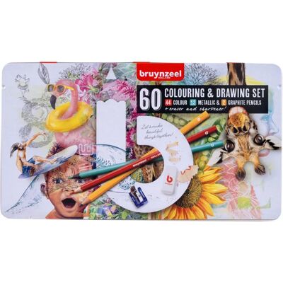 Bruynzeel Zeichen-Set 60312907 - 60 Stück Bruynzeel Zeichen-Set 60312907 - 60 Stück
