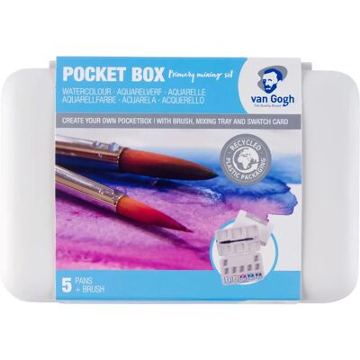 Set d'Aquarelles Van Gogh - Couleurs Primaires, 5 Demi-Pans, 7 Espaces Vides - Set de Peinture - Publicité Set d'Aquarelles Van Gogh - Couleurs Primaires, 5 Demi-Pans, 7 Espaces Vides - Set de Peinture - Publicité