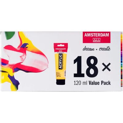 Amsterdam 17791918 peinture acrylique 120 ml - Ensemble de peintures acryliques - Publicité Amsterdam 17791918 peinture acrylique 120 ml - Ensemble de peintures acryliques - Publicité