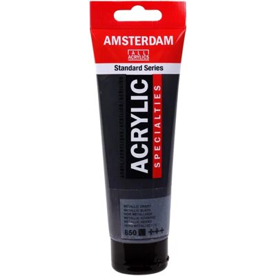 AMSTERDAM Metallic Black Acrylfarbe - 120ml Tube AMSTERDAM Metallic Black Acrylfarbe - 120ml Tube