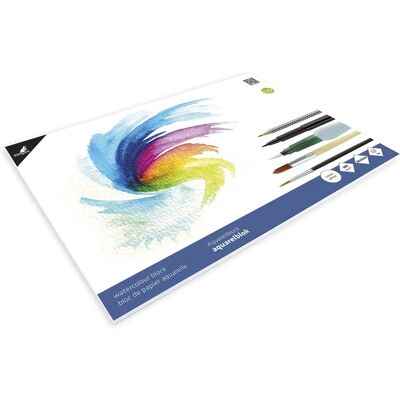 Bloc de Papier Aquarelle Kangaro - 240x320mm, 16 Feuilles, 300g - Publicité Bloc de Papier Aquarelle Kangaro - 240x320mm, 16 Feuilles, 300g - Publicité