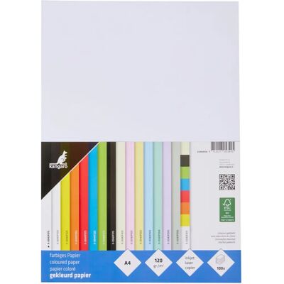 Kangaro K-0043F015 - Papel A4 Blanco Pack de 100 Kangaro K-0043F015 - Papel A4 Blanco Pack de 100