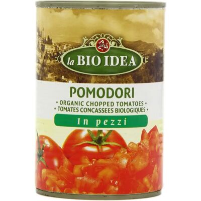 LA BIO IDEA Ekologiczne Pomidory Obierane - Puszka, 400g LA BIO IDEA Ekologiczne Pomidory Obierane - Puszka, 400g