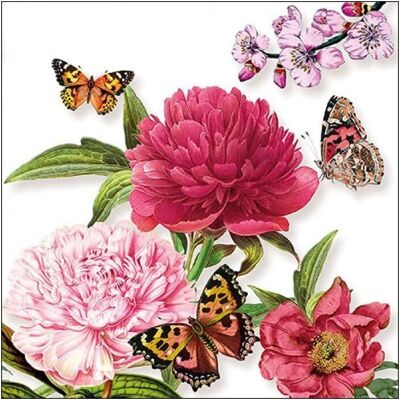 GENERIC - 20-3P Pivoine - 16.5x16.5cm - 3-ply - Napkins - Publicité GENERIC - 20-3P Pivoine - 16.5x16.5cm - 3-ply - Napkins - Publicité