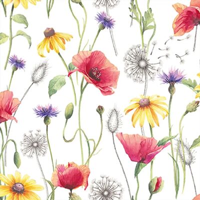 Ambiente Serviettes Poppy Flowers 20 Pack 3 Ply Paper - Serviettes - Publicité Ambiente Serviettes Poppy Flowers 20 Pack 3 Ply Paper - Serviettes - Publicité