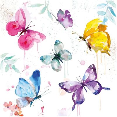 Serviettes Papillons Ambiente - Pack de 20, 3 Couches, 16.5cm x 16.5cm - Vaisselle - Publicité Serviettes Papillons Ambiente - Pack de 20, 3 Couches, 16.5cm x 16.5cm - Vaisselle - Publicité