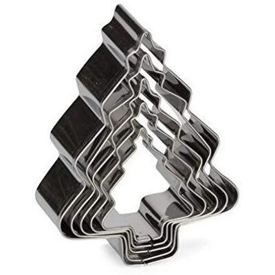 Patisse Set aus 5 Edelstahl-Sternausstechern - Keksausstecher Patisse Set aus 5 Edelstahl-Sternausstechern - Keksausstecher