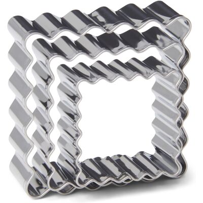 Patisse P02036 Edelstahl Quadrat Ausstechformen Set - Keksausstecher Patisse P02036 Edelstahl Quadrat Ausstechformen Set - Keksausstecher