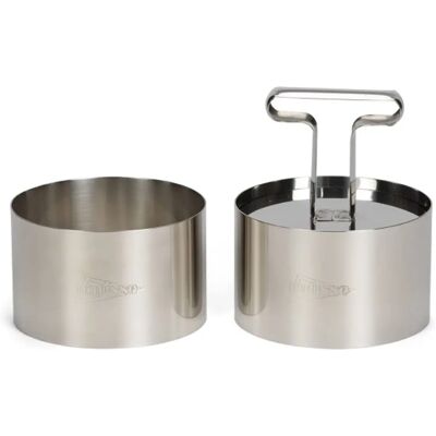 Universelles Edelstahl-Lebensmittelring-Set - 9cm - Küchengadgets Universelles Edelstahl-Lebensmittelring-Set - 9cm - Küchengadgets