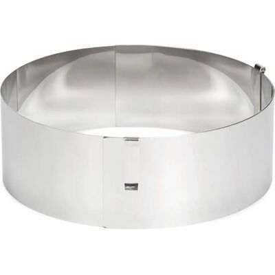 Anneau à gâteau réglable Patisse - Cadre de cuisson - Argent Anneau à gâteau réglable Patisse - Cadre de cuisson - Argent