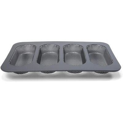 Patisse P02990 Backform - Hot Dog, Mini-Quiche, 4-fach Patisse P02990 Backform - Hot Dog, Mini-Quiche, 4-fach