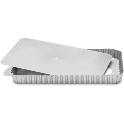 Moule à Quiche Silver Top 32x22cm - Fond Amovible - Publicité Moule à Quiche Silver Top 32x22cm - Fond Amovible - Publicité