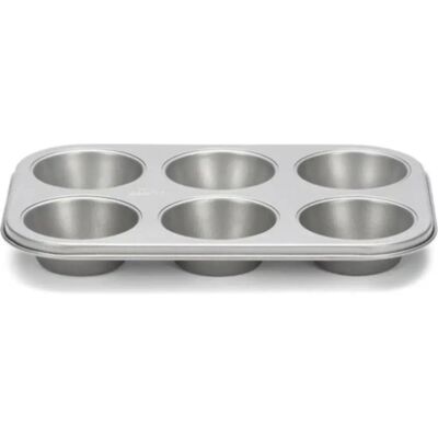 Patisse Silber Muffinform - 6 Vertiefungen, 27cm, Antihaft Patisse Silber Muffinform - 6 Vertiefungen, 27cm, Antihaft