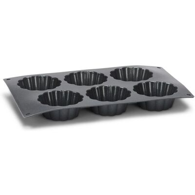 Stampo per muffin Patisse - 6 posti in silicone nero Stampo per muffin Patisse - 6 posti in silicone nero