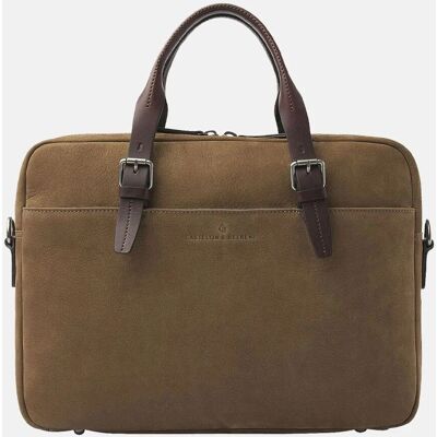 Castelijn & Beerens Nubuck Aktentasche Leder 41 cm Laptopfach - Aktentasche Castelijn & Beerens Nubuck Aktentasche Leder 41 cm Laptopfach - Aktentasche