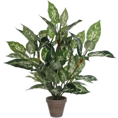Décoration en mica Dieffenbachia vert PVC - Plante décorative - Publicité Décoration en mica Dieffenbachia vert PVC - Plante décorative - Publicité