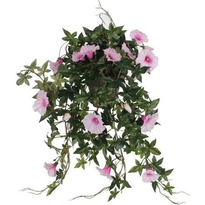 Mica Decorations Roze Petunia Kunsthangplant - 50x45x25 cm Mica Decorations Roze Petunia Kunsthangplant - 50x45x25 cm