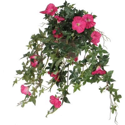 Mica Decorations Kunstmatige petunia plant - 50x45x25 cm - Donkerroze - Plant Mica Decorations Kunstmatige petunia plant - 50x45x25 cm - Donkerroze - Plant