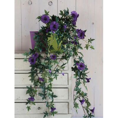 MICA DECORATIONS Plante Artificielle de Petunia Suspendue - 50x45x25 cm - Publicité MICA DECORATIONS Plante Artificielle de Petunia Suspendue - 50x45x25 cm - Publicité
