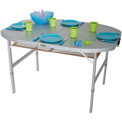Eurotrail Chartres Camping Tafel - Waterdicht & Opvouwbaar Eurotrail Chartres Camping Tafel - Waterdicht & Opvouwbaar