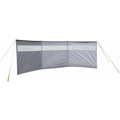 Eurotrail ETTE05460002 Camping Windscherm - Waterdicht 4800mm, PVC, Grijs Eurotrail ETTE05460002 Camping Windscherm - Waterdicht 4800mm, PVC, Grijs