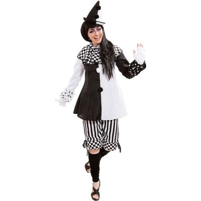 Espa Pierrot Pedrolina Kostüm für Clownfeste Espa Pierrot Pedrolina Kostüm für Clownfeste