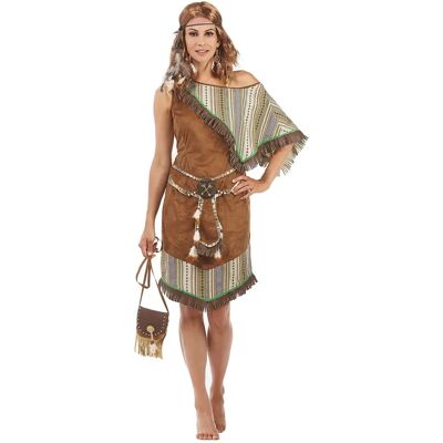 Western Damen Indianer-Kostüm - Braun - Indianerkostüm Western Damen Indianer-Kostüm - Braun - Indianerkostüm